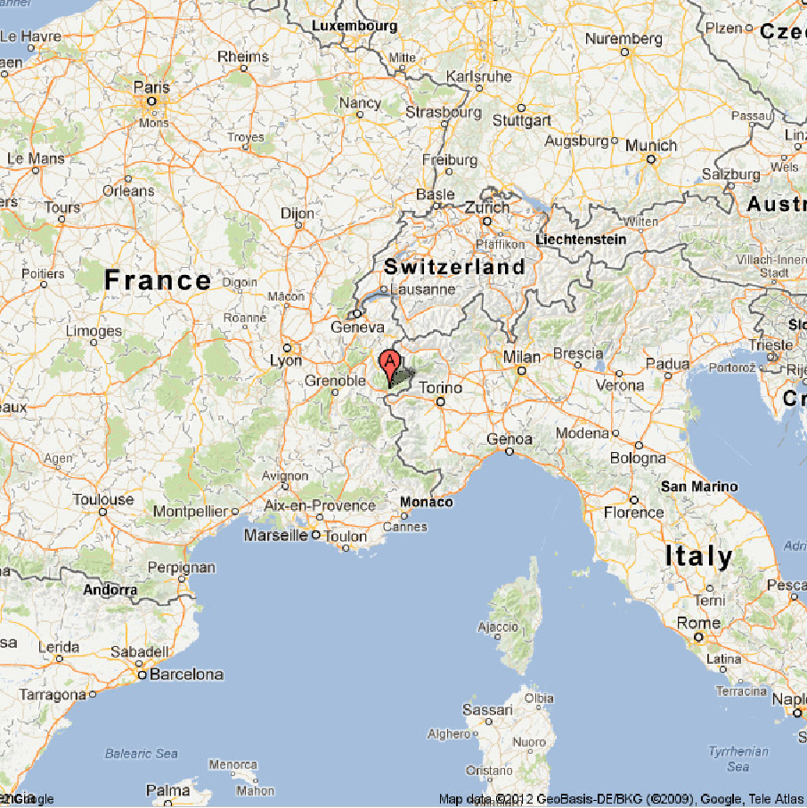Aussois France GoogleMaps